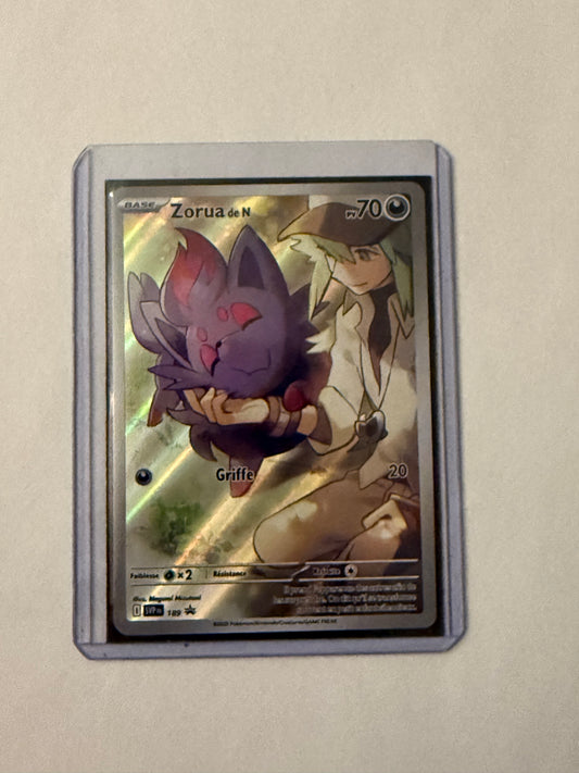 Carte Pokémon Zorua Promo (189) Mint Française + 1 carte mystère