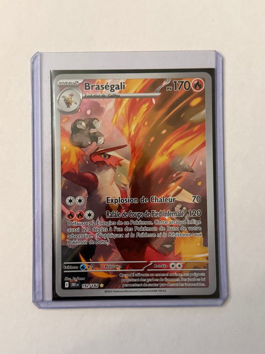 Carte Pokémon AR Brasegali (EV10 192) Mint Française + 1 carte mystère