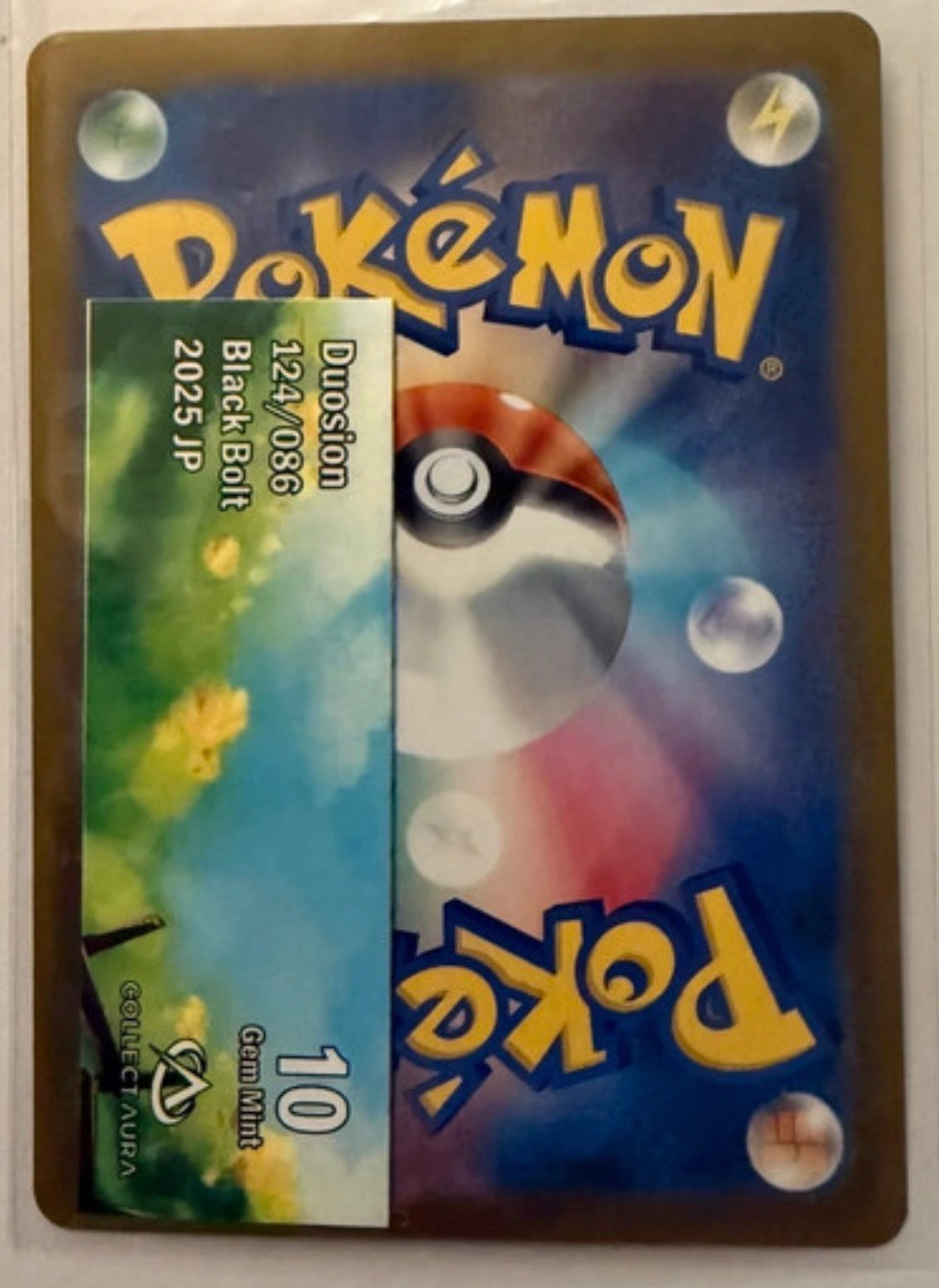 Carte Pokemon AR Meios (Sv11b 124) Pregrade 10 Collectaura Japonaise + 1 carte mystère