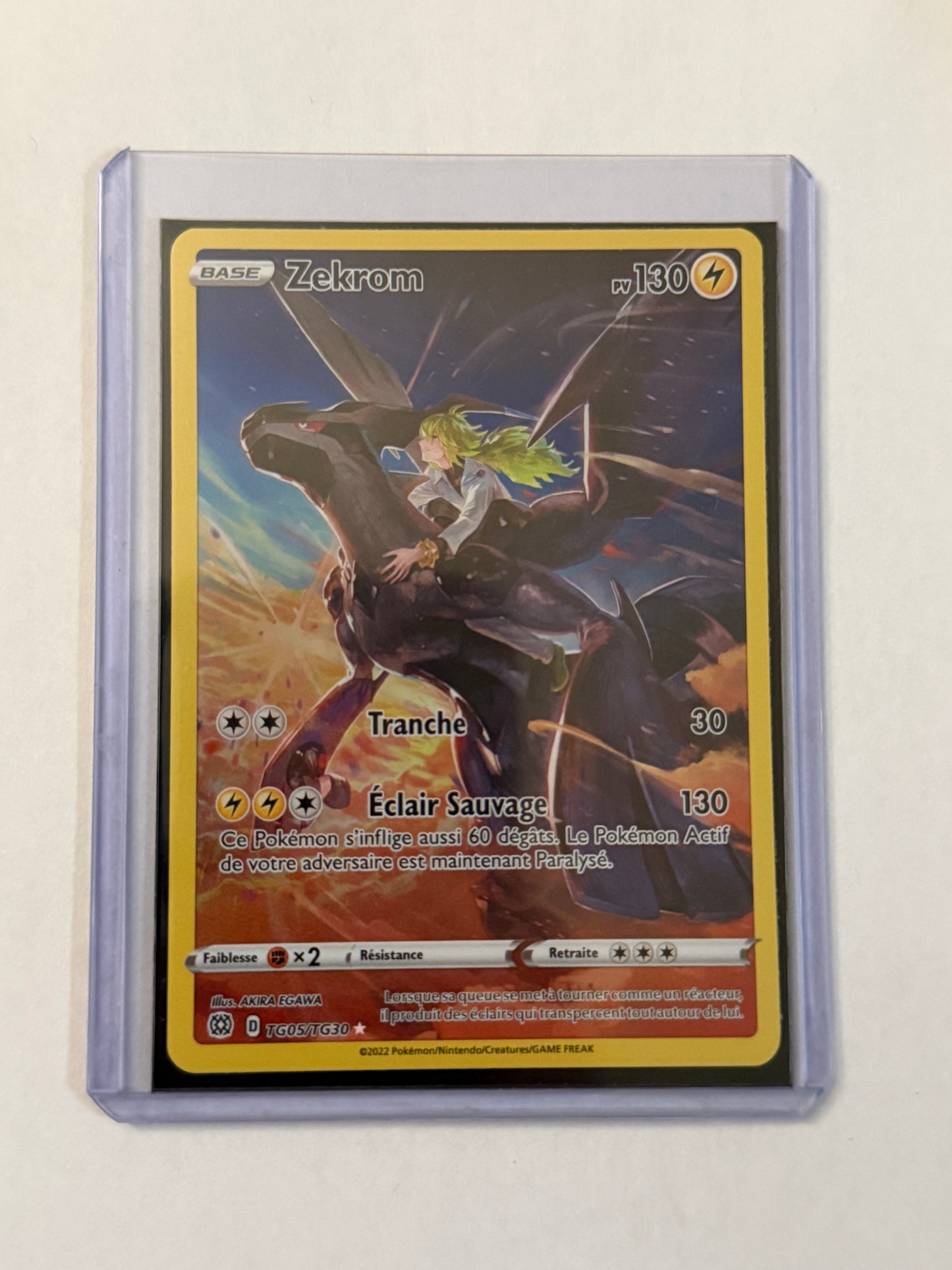 Carte Pokémon TG Zekrom (Eb10 Tg05) Mint Française + 1 carte mystère