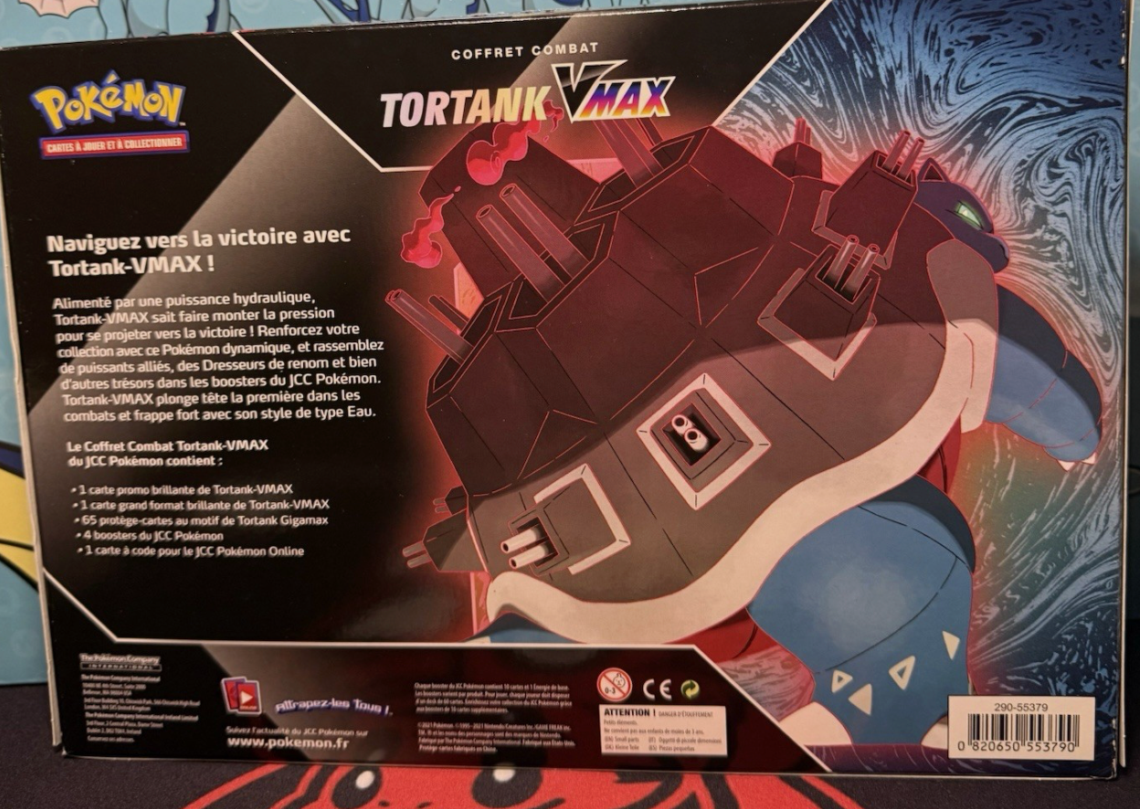 coffret pokemon Tortank Vmax Scellé (SL) Francais Vintage Ultra Prisme