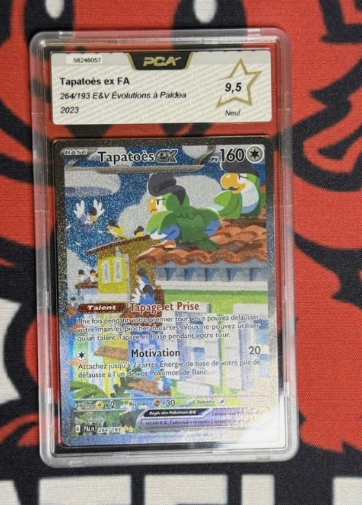 Carte Pokemon PCA 9.5 Tapatoes ALT (EV2 264) Française + 1 carte mystère offerte
