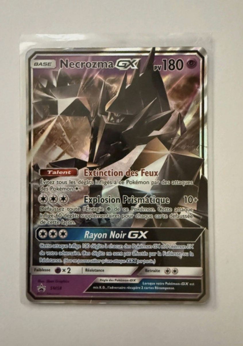 Carte Pokemon Necrozma GX Promo (SM 58) NM Française + 1 carte mystère offerte