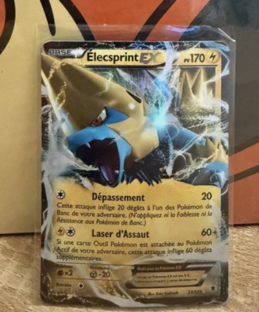 carte pokemon Elecsprint Ex (XY 023) Francaise Good + 1 Carte Offerte