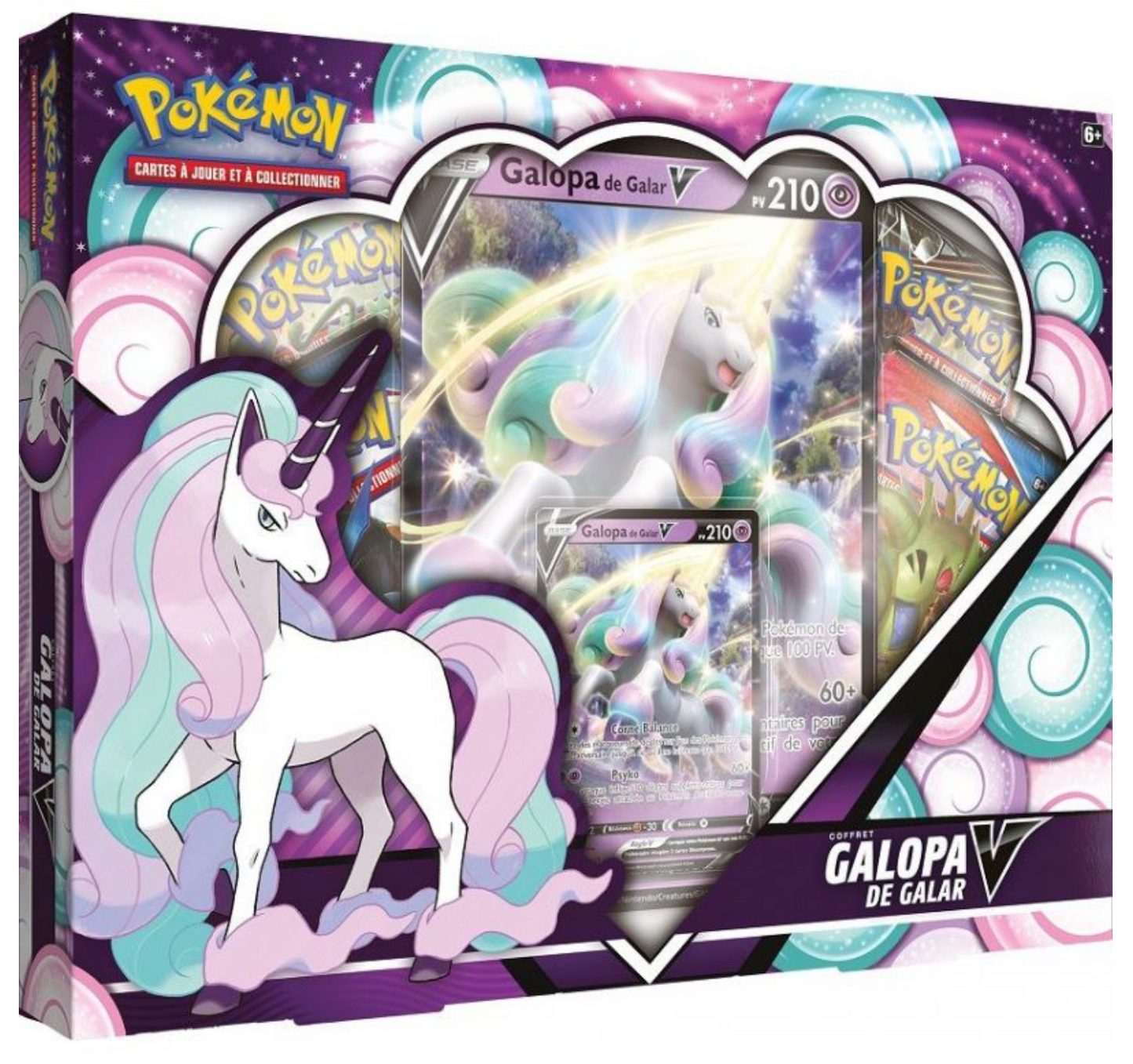 Coffret Pokemon Galopa de Galar V Vintage scellé (SL) Français Mint + 2 cartes mystères offertes sans défaut