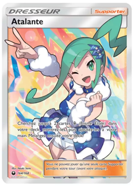 Carte Pokémon Atalante trainer (CES 164) MINT Française + 1 carte mystère offerte
