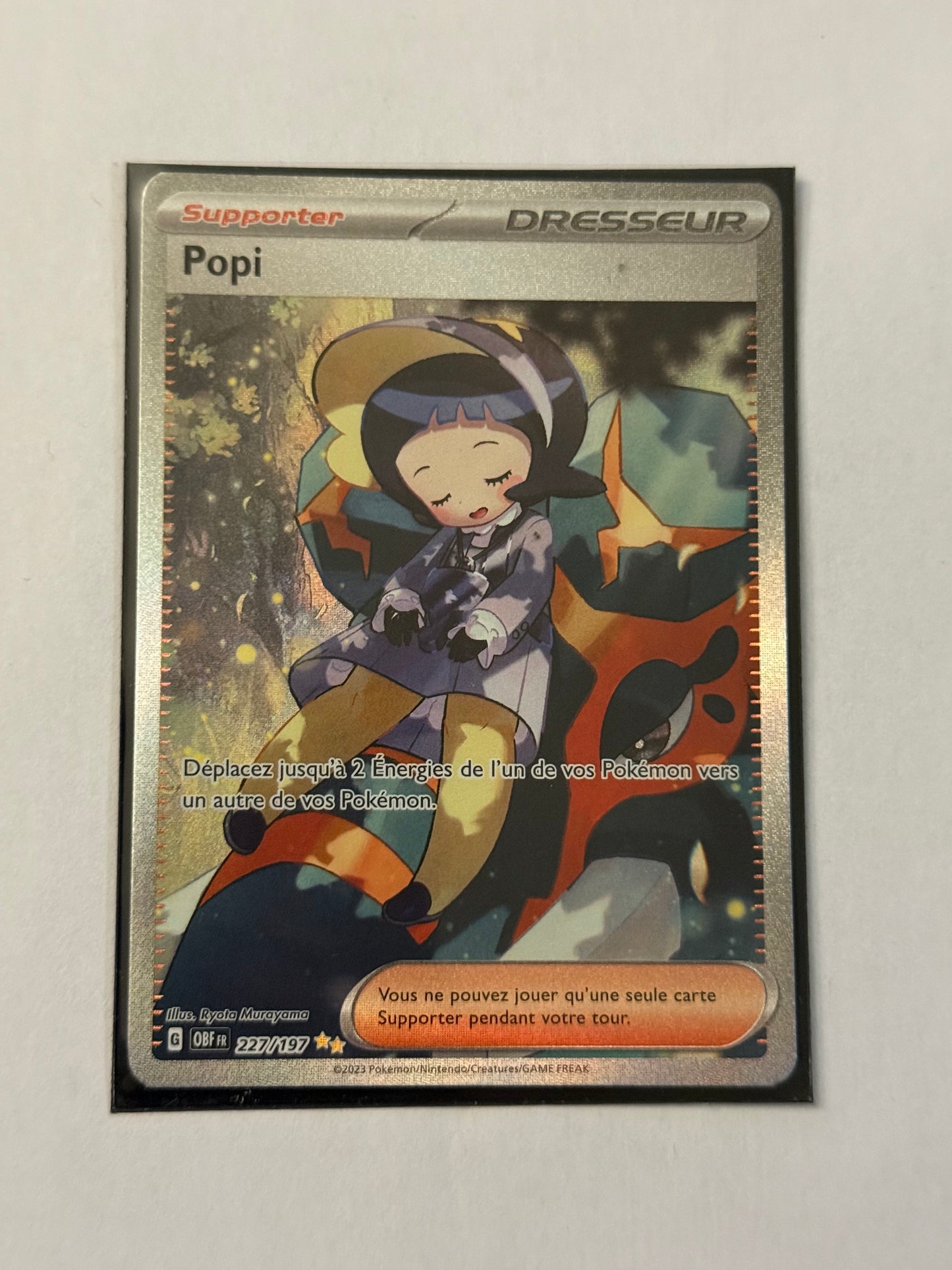 Carte Pokémon FA Popi (Ev3 227) Mint Française + 1 carte mystère