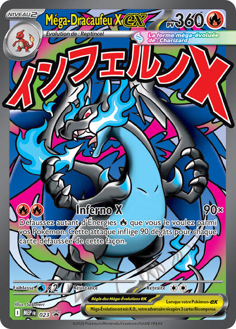 Carte Pokémon Dracaufeu Promo (023) Mint Française + 1 carte mystère