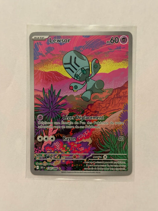 Carte Pokémon AR Lewsor (Ev10.5 120) Mint Française + 1 carte mystère