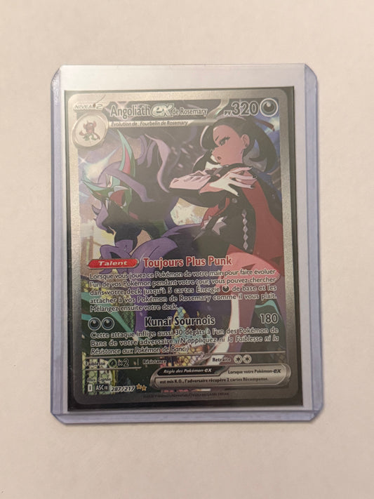Carte Pokémon ALT Angoliath ex (Me2.5 287) Mint Française + 1 carte mystère