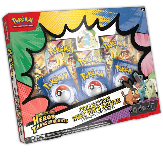 Coffret Pokemon Pin’s deluxe Héros Transcendants scellé (2.5) Francais + 2 cartes offertes