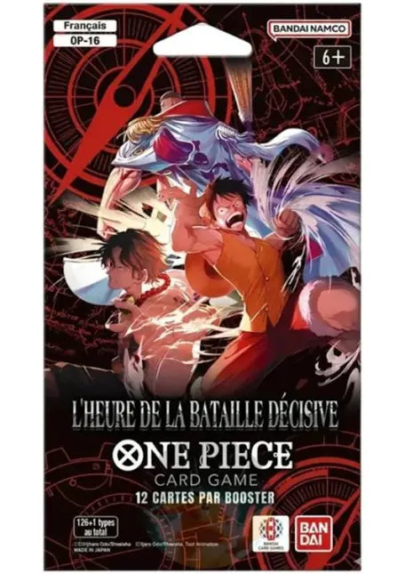 Booster Blister One Piece (Op16) scellé Français + 1 carte mystère offerte
