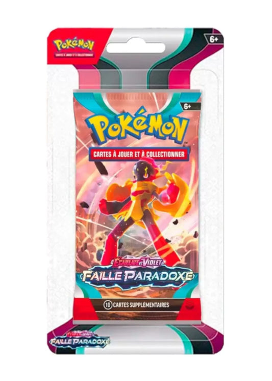 Booster Blister Pokémon Faille Paradoxe (EV4) scellé Français + 1 carte mystère