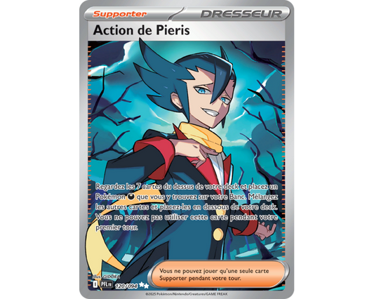 Carte Pokemon Action de Pieris FA (Me2 120) Mint FR + 1 carte mystère offert