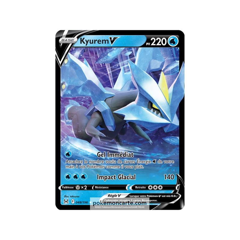 Carte Pokemon Kyurem V (EB11 048) mint FR + 1 carte mystère offerte